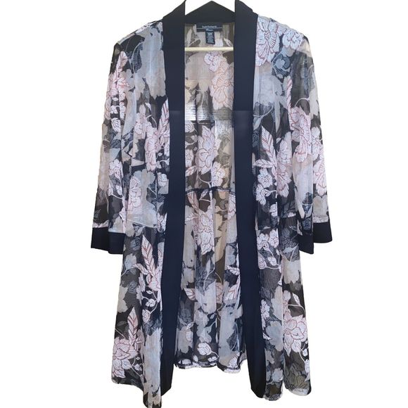 R&M Richard’s 18W Beautiful Sheer Woman’s Cardigan - Picture 3 of 12